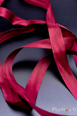 Nastro raso - larghezza 25 mm - bordò